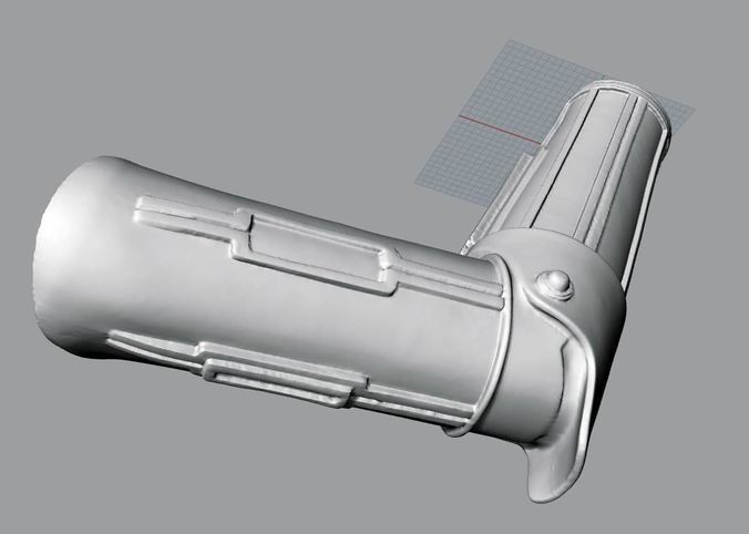 C-3PO Arm 3D scan 3D print model Free 3D print model