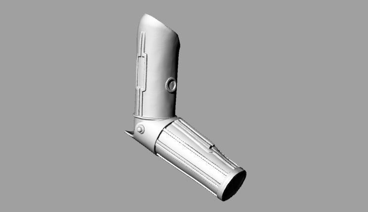 C-3PO Arm 3D scan 3D print model Free 3D print model_3