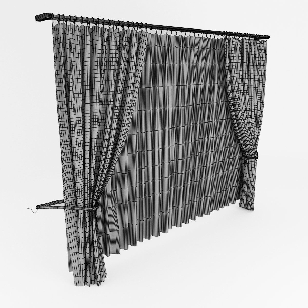 curtain 3D model_1