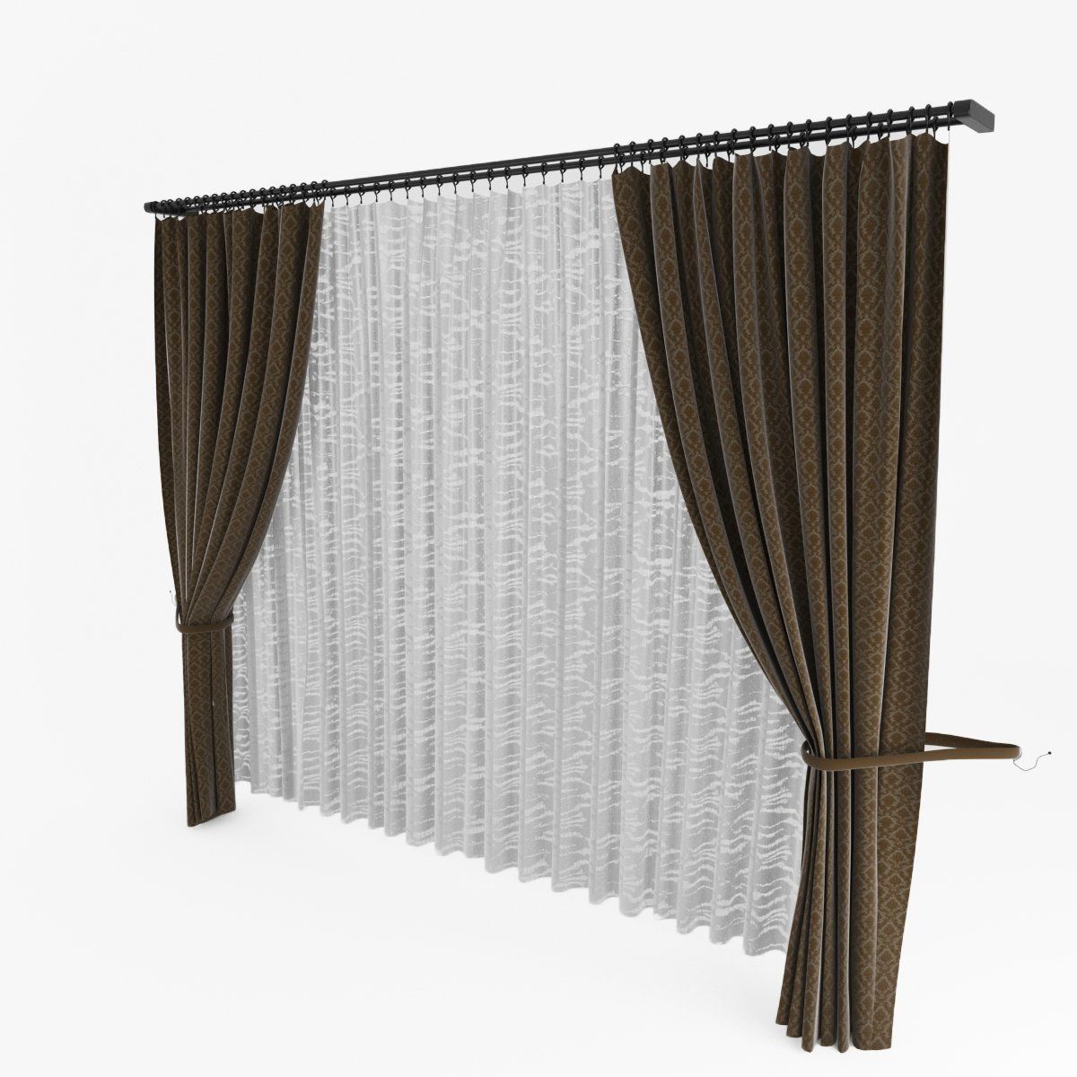 curtain 3D model_2