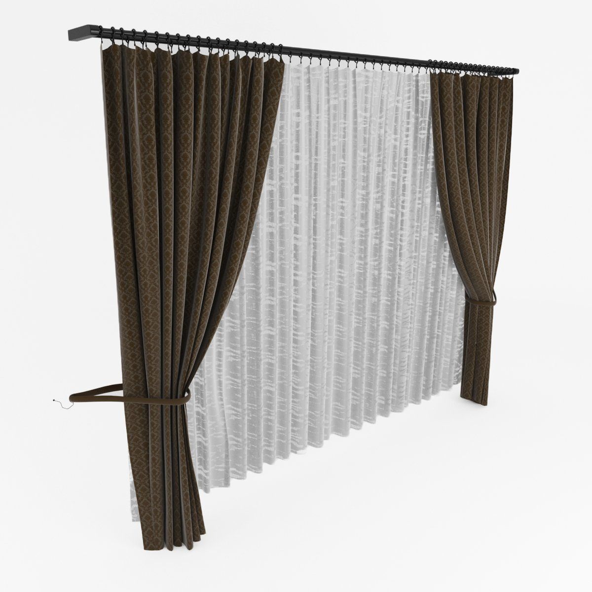 curtain 3D model_3