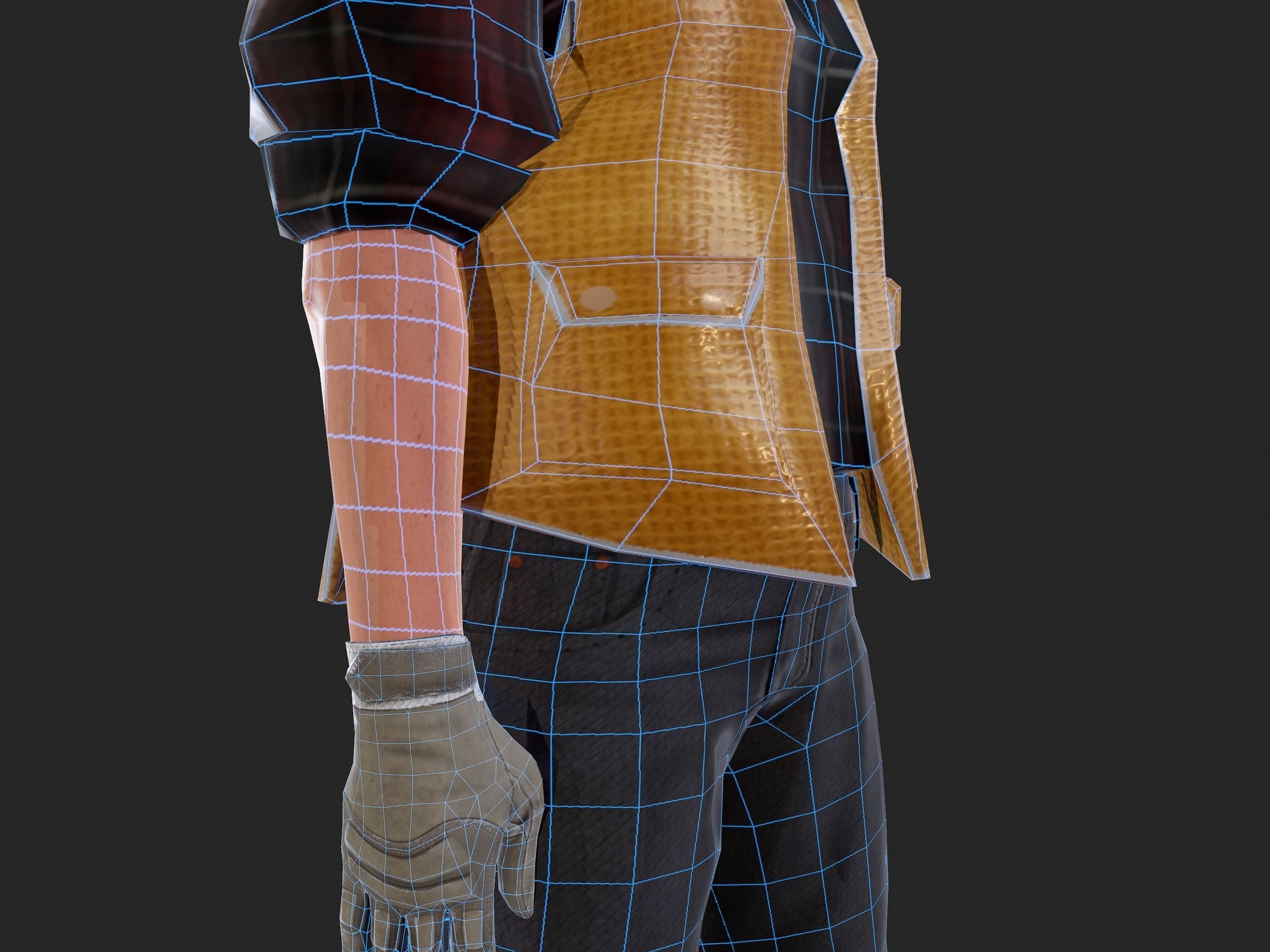 Worker1 Animations Pack Low-poly 3D model_32