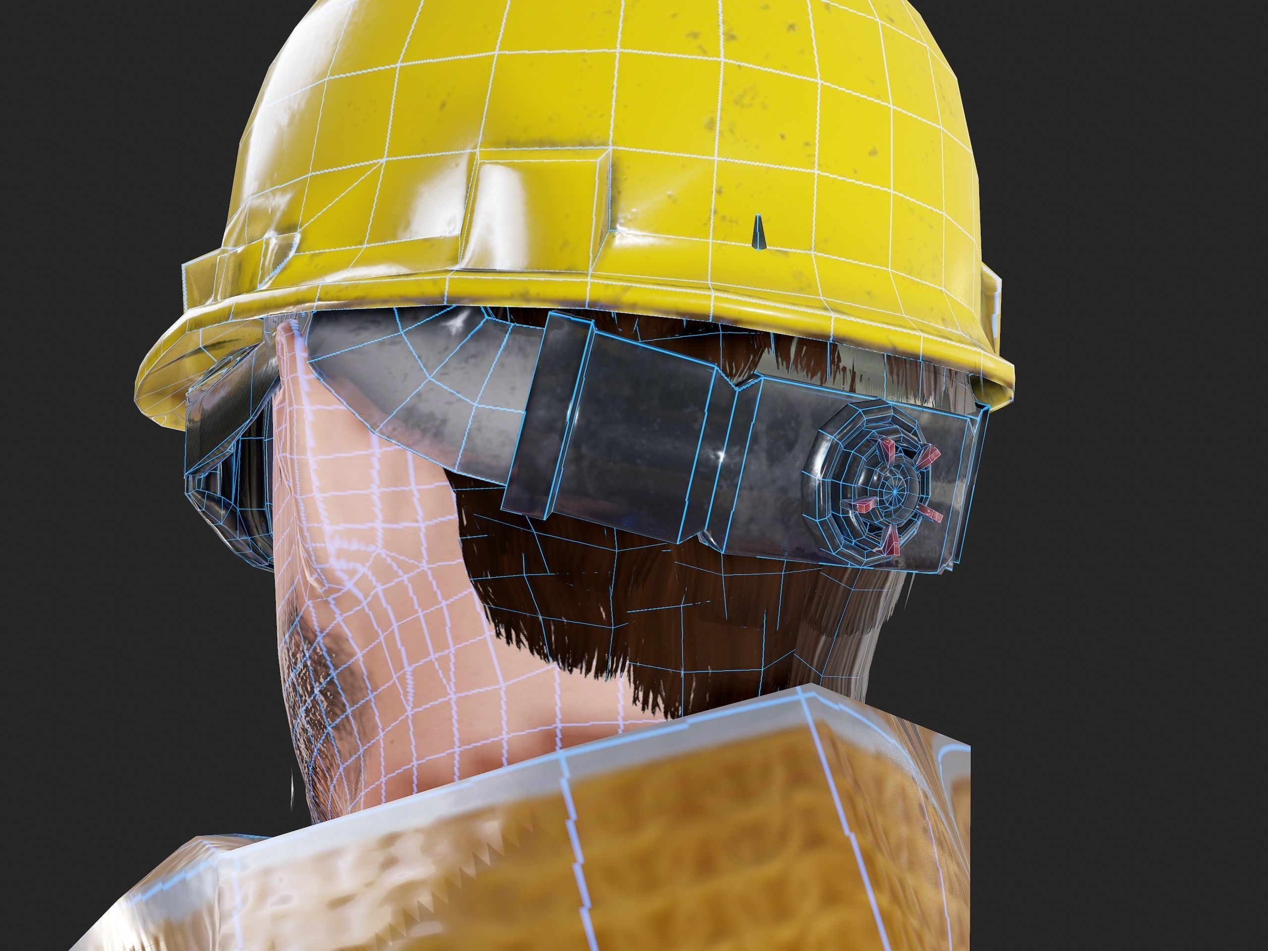 Worker1 Animations Pack Low-poly 3D model_47