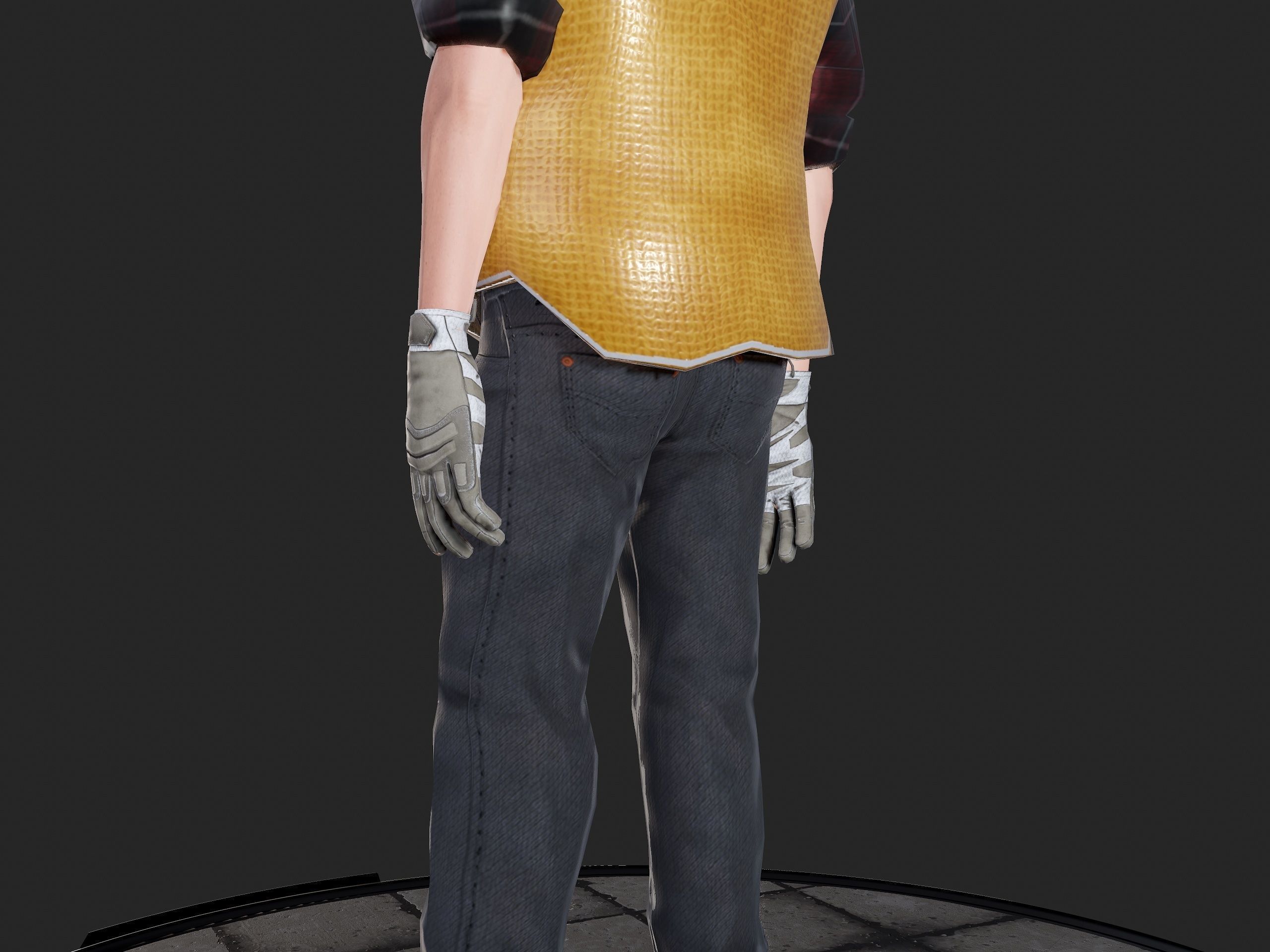 Worker1 Animations Pack Low-poly 3D model_18