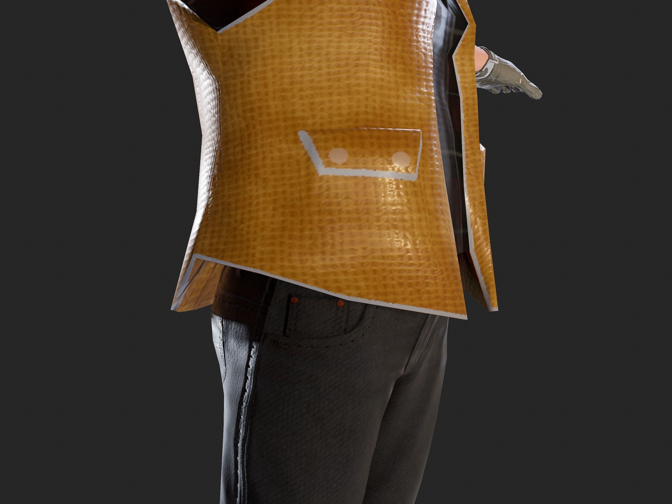 Worker1 Animations Pack Low-poly 3D model_6