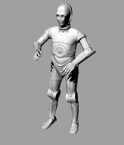 C3PO 3D scan files Free 3D print model
