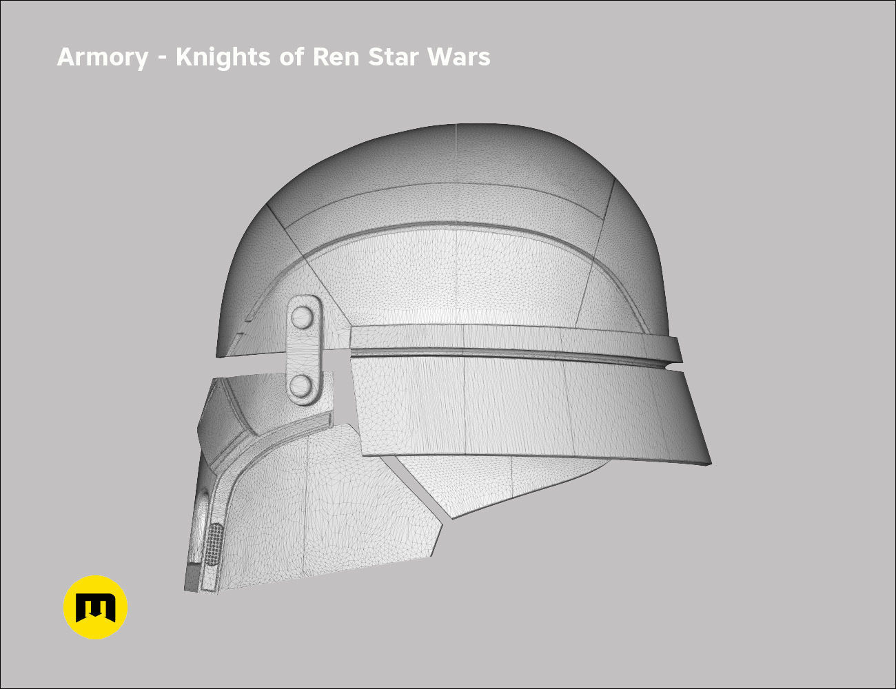 Armory helmet - Knights of Ren - Star Wars universe 3D print model_16