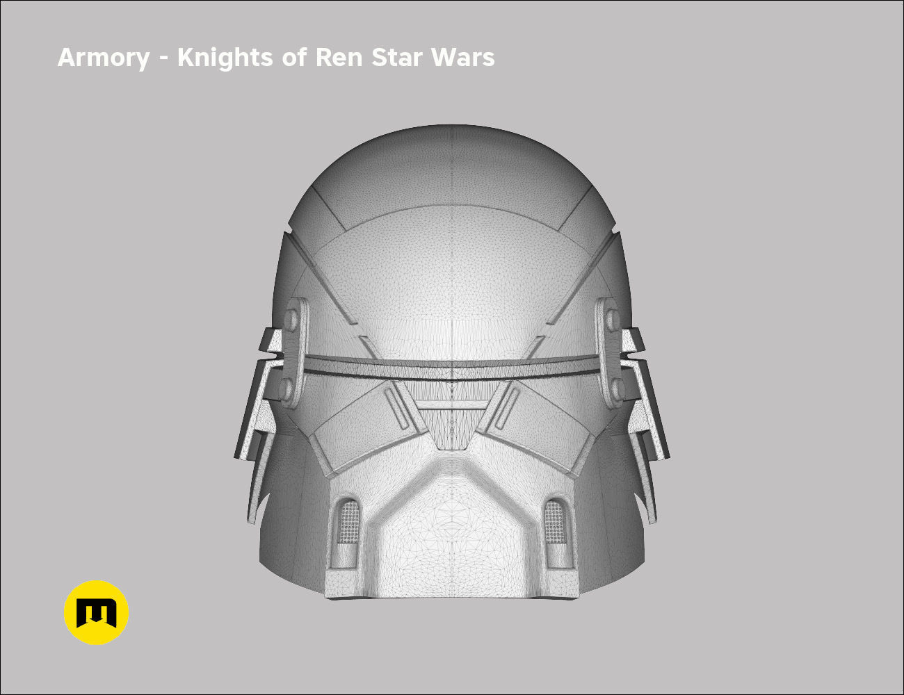 Armory helmet - Knights of Ren - Star Wars universe 3D print model_11