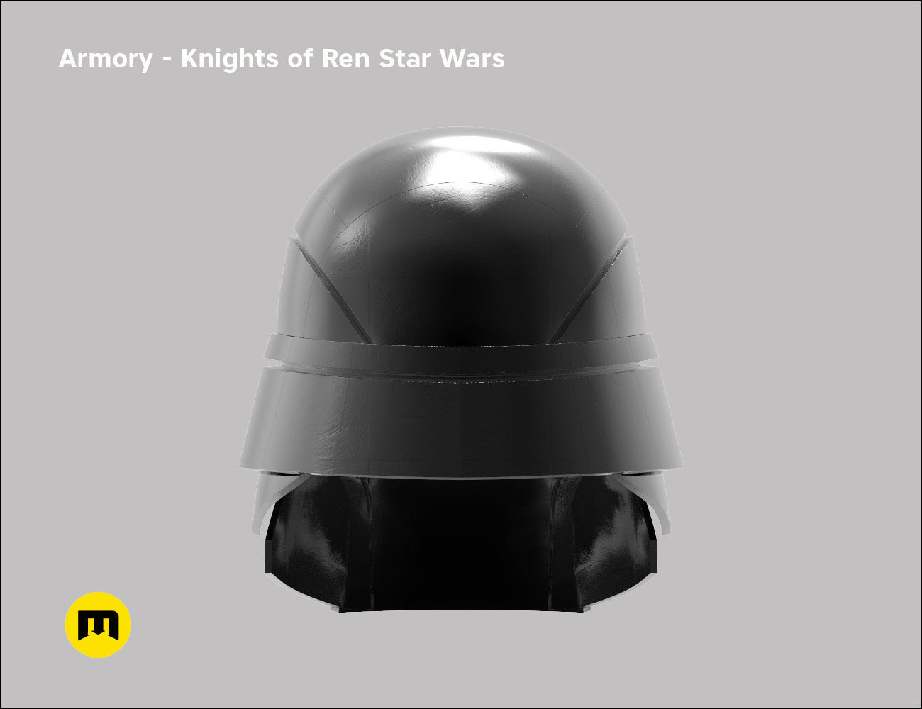 Armory helmet - Knights of Ren - Star Wars universe 3D print model_4