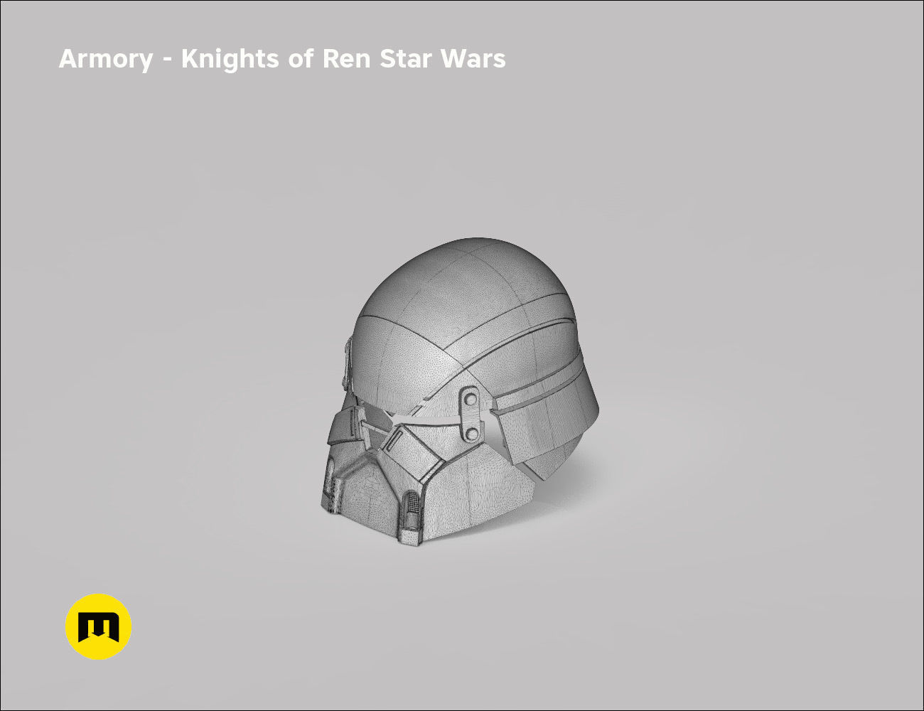Armory helmet - Knights of Ren - Star Wars universe 3D print model_18