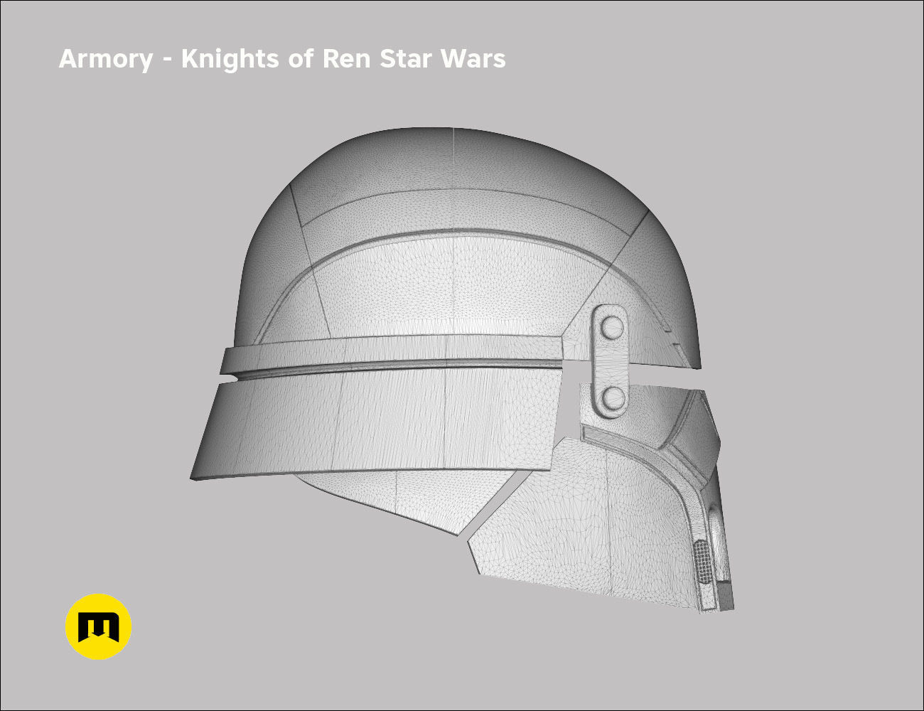 Armory helmet - Knights of Ren - Star Wars universe 3D print model_12