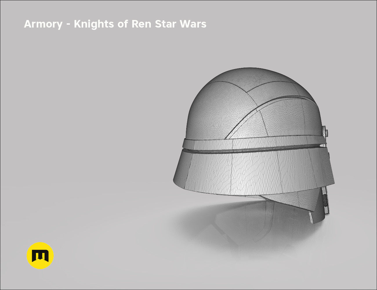 Armory helmet - Knights of Ren - Star Wars universe 3D print model_15