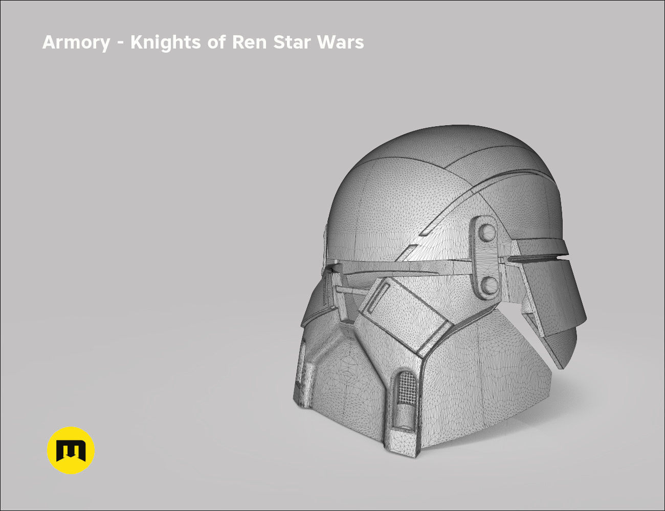 Armory helmet - Knights of Ren - Star Wars universe 3D print model_14