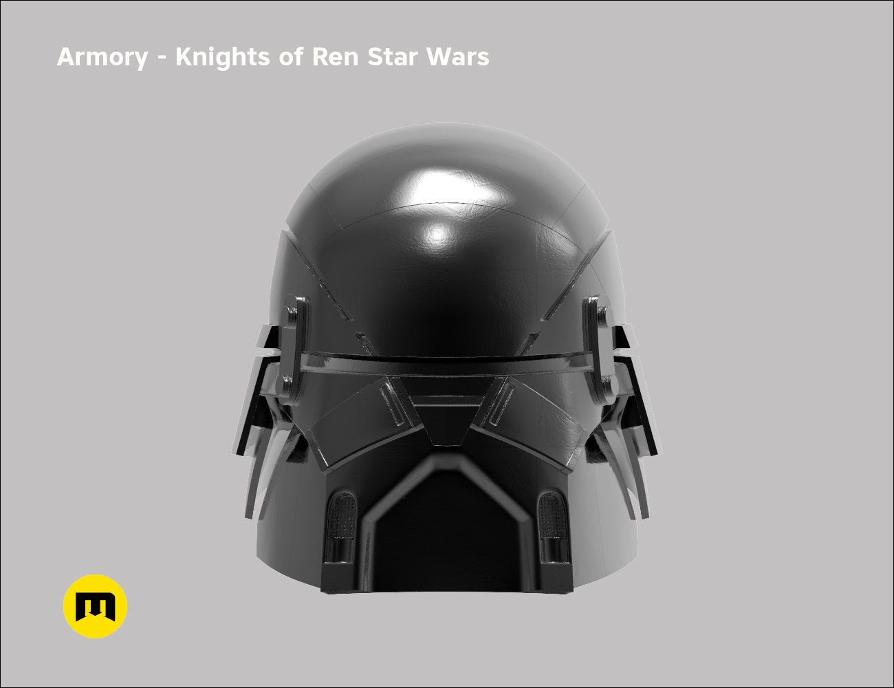 Armory helmet - Knights of Ren - Star Wars universe 3D print model_3