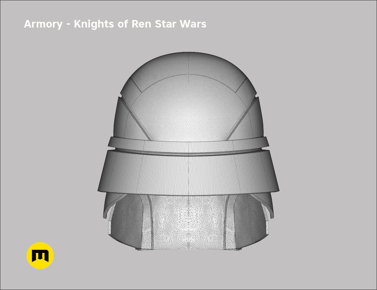 Armory helmet - Knights of Ren - Star Wars universe 3D print model_13