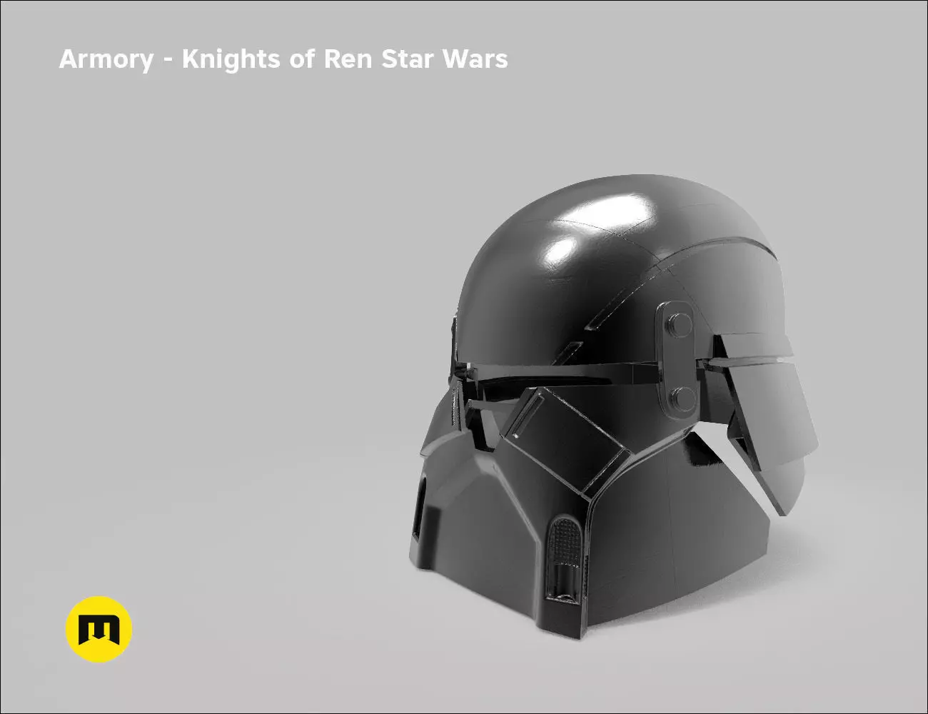 Armory helmet - Knights of Ren - Star Wars universe 3D print model_0