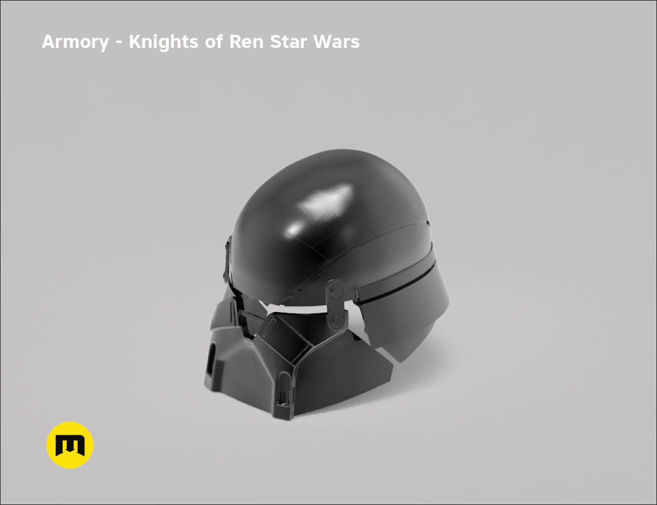 Armory helmet - Knights of Ren - Star Wars universe 3D print model_7