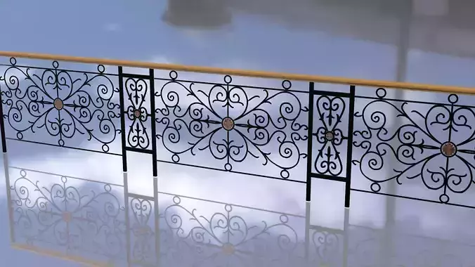 Vintage Forged Fence - Pattern