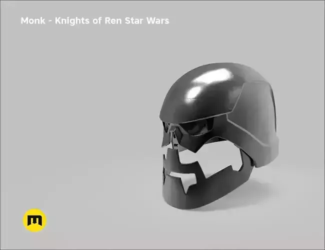 Monk helmet - Non-dmg - Knights of Ren - Star Wars universe