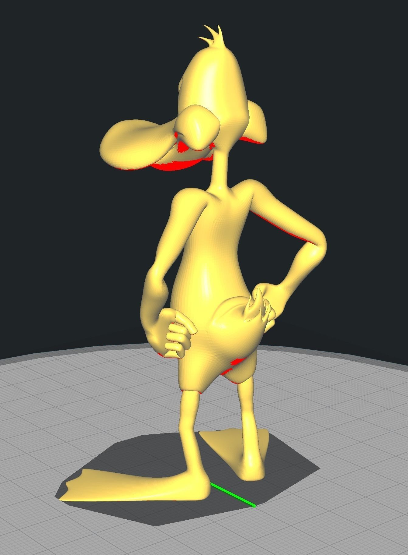 Daffy - Freestanding Duck 3D print model_2
