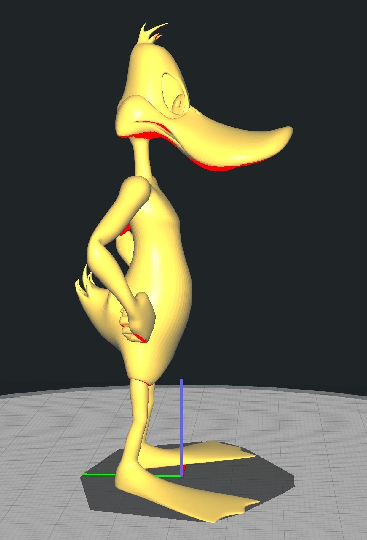 Daffy - Freestanding Duck 3D print model_1