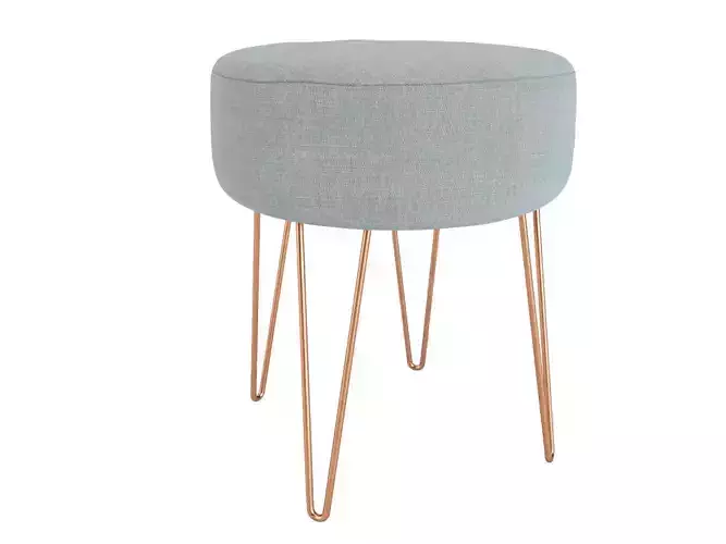 Stool Lulea MAISONS DU MONDE 3D model
