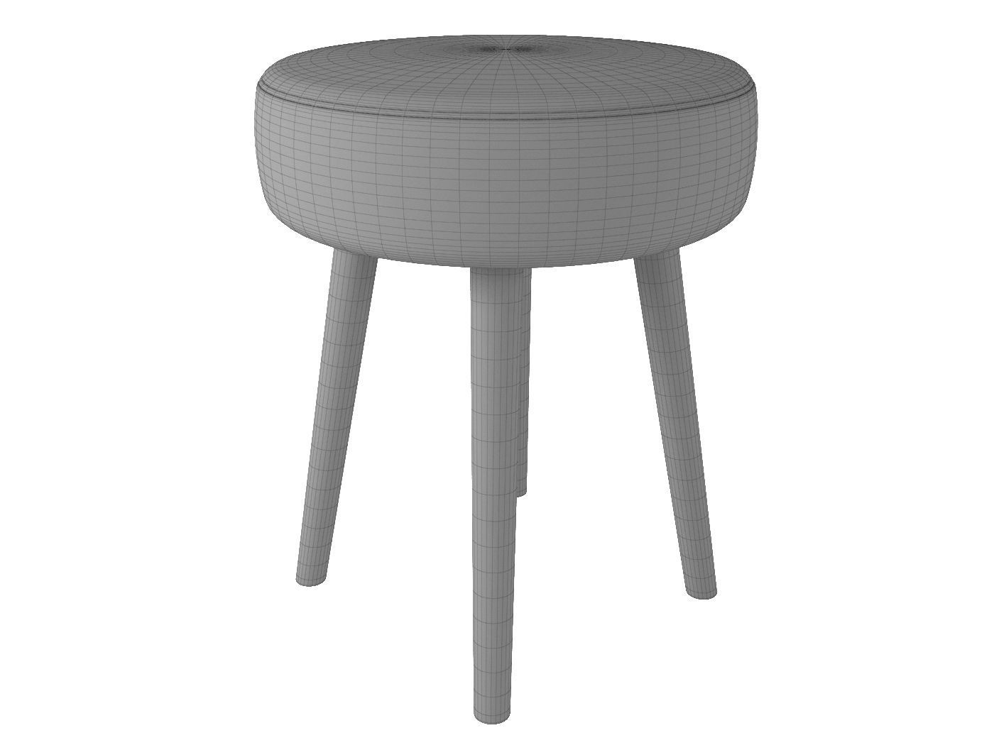 Stool Leonie maisons du monde 3D model_3