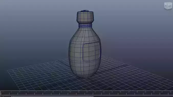 Old bottle 3d model