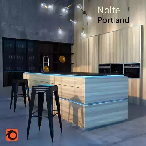 Kitchen Nolte Portland 3D print model