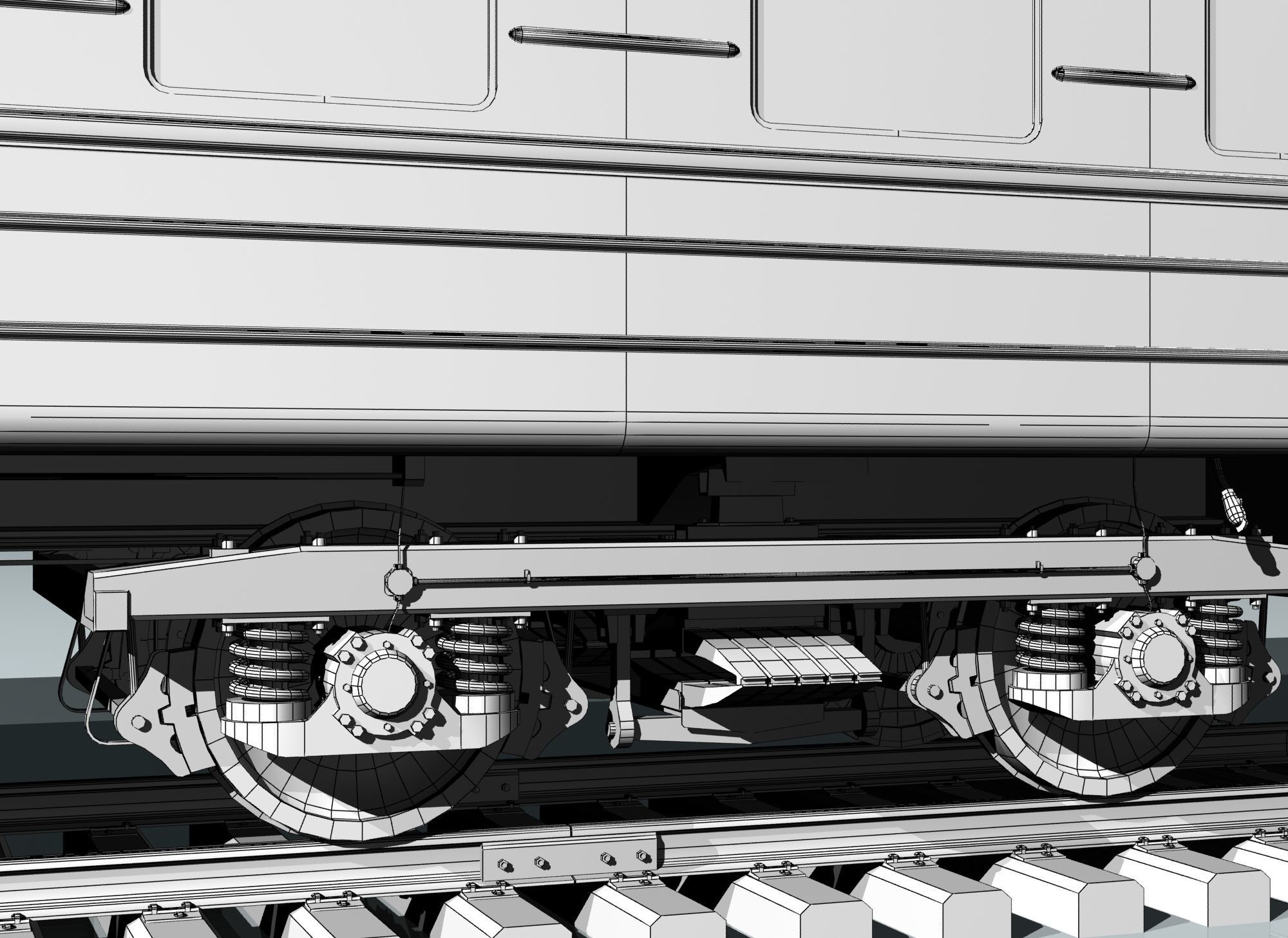 Railway wagon type 66W plant-KVZ Low-poly 3D model_23