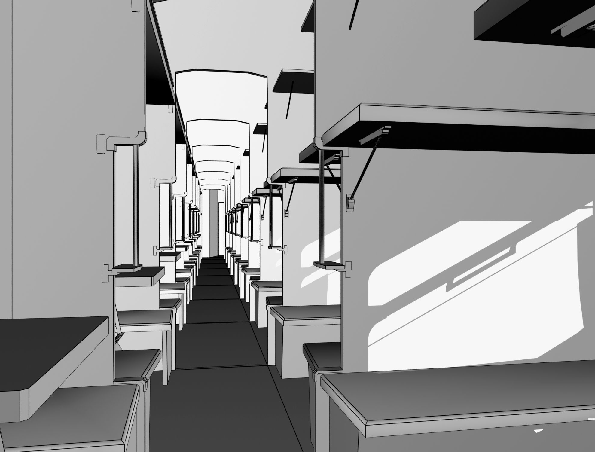 Railway wagon type 66W plant-KVZ Low-poly 3D model_24