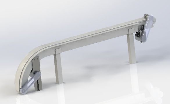 Vibrating conveyor 3D model_1