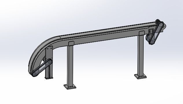 Vibrating conveyor 3D model_7