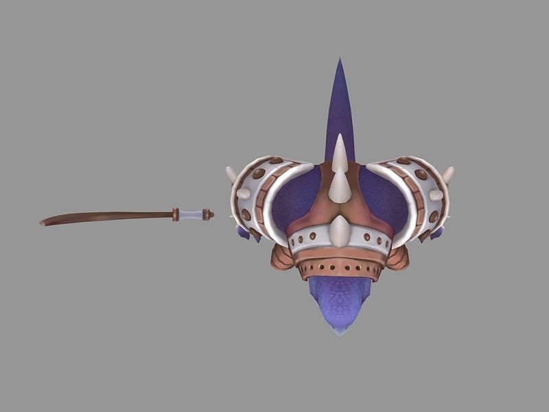 Lizard man 3D model_5