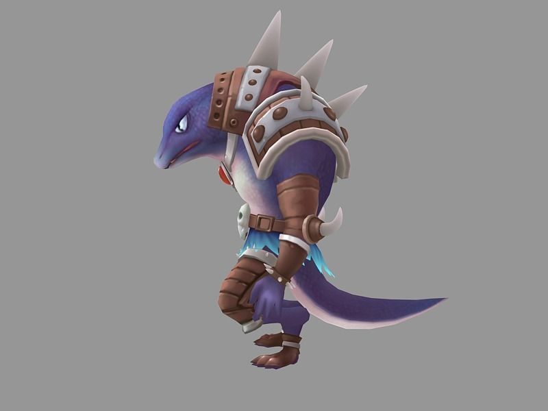 Lizard man 3D model_1