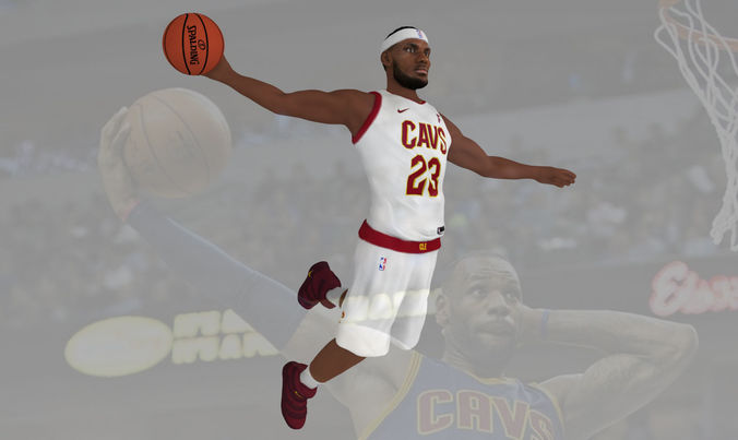 Lebron James ready for full color 3D printing  3D print model
