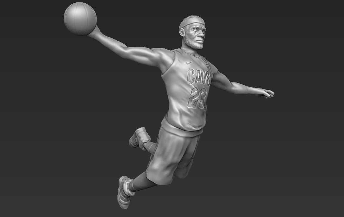 Lebron James 3D printing ready stl obj formats  3D print model_1