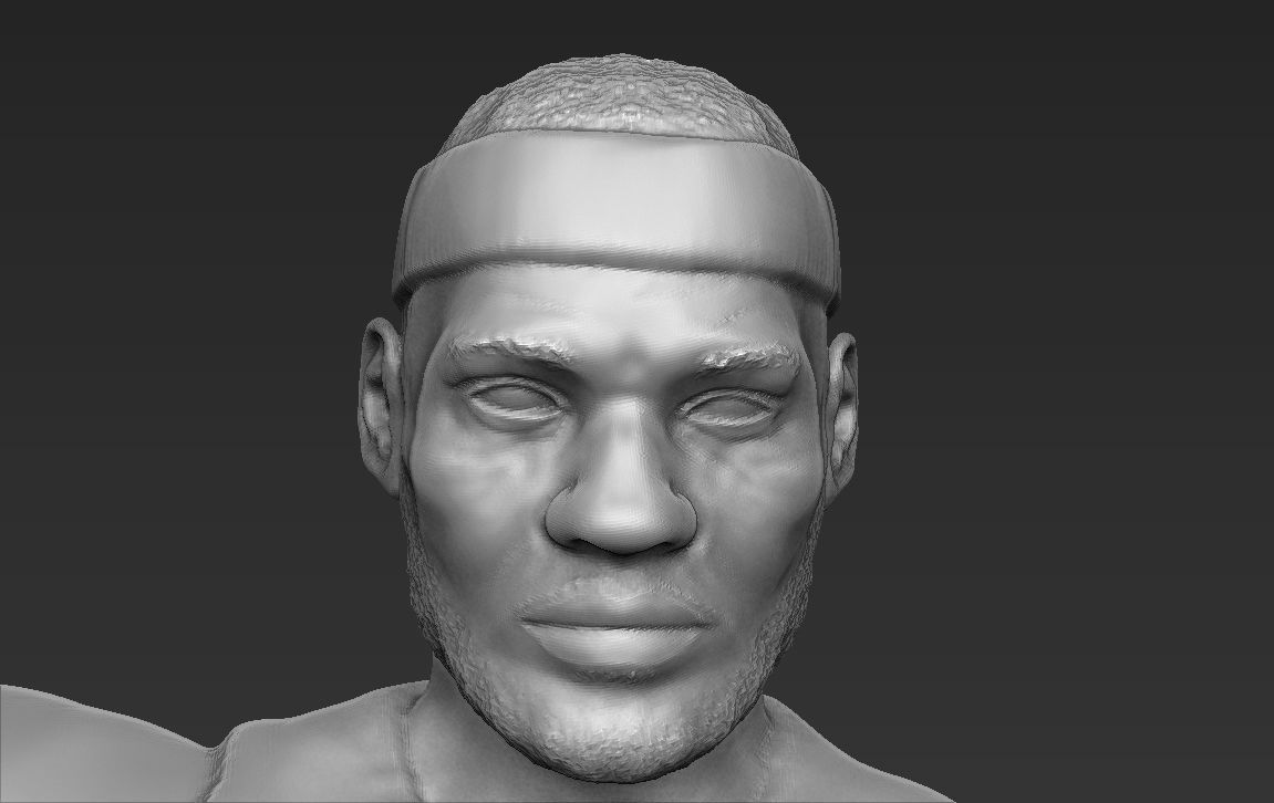 Lebron James 3D printing ready stl obj formats  3D print model_12