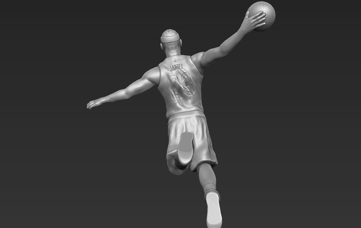Lebron James 3D printing ready stl obj formats  3D print model_6