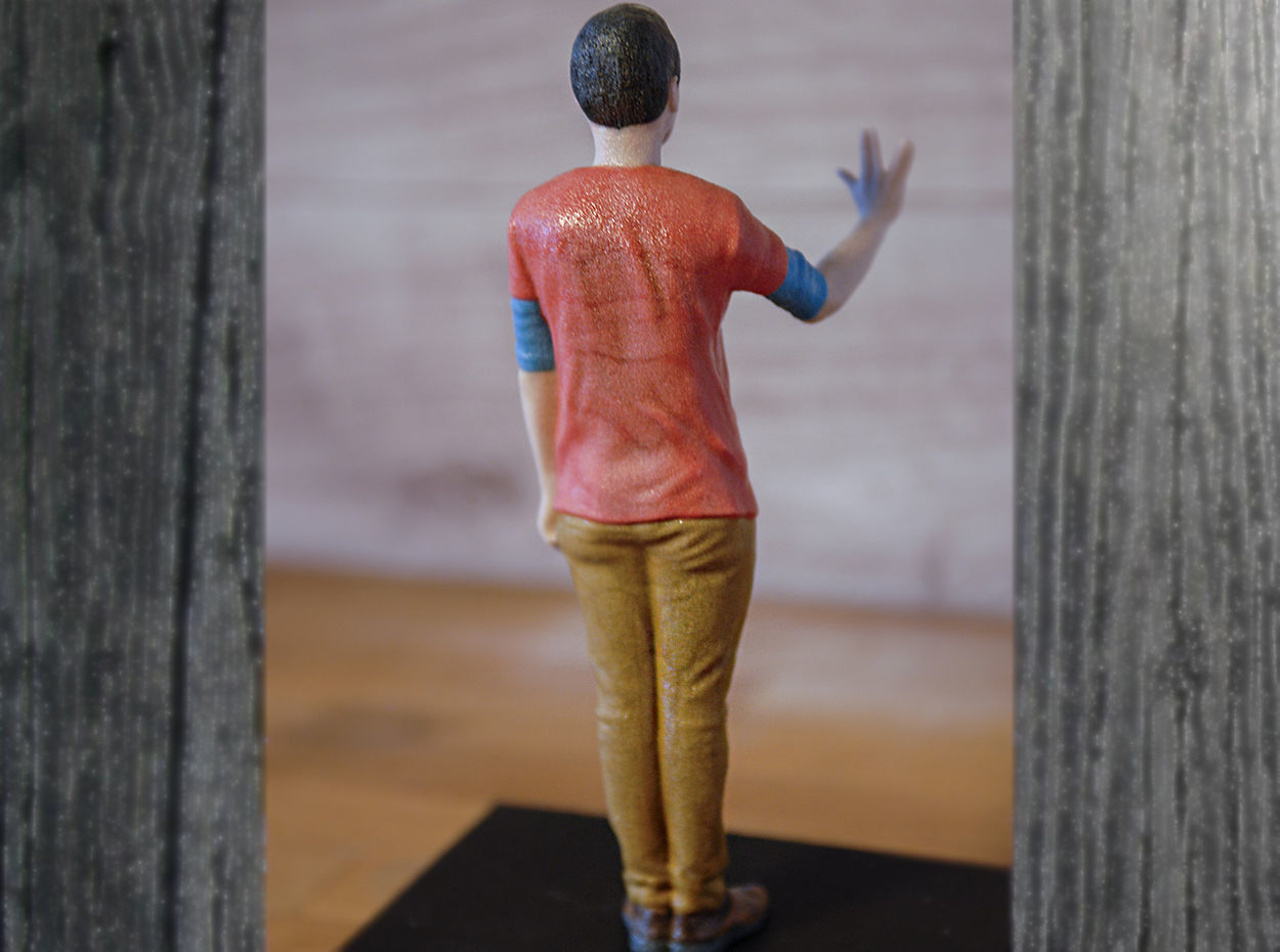 Sheldon Cooper Big Bang Theory ready for full color 3D printing 3D print model_12