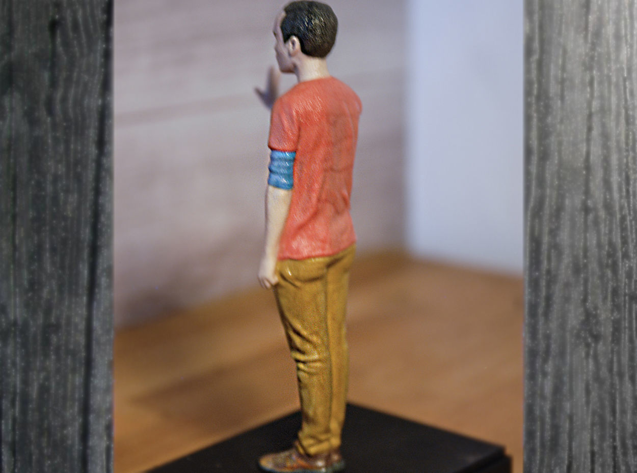 Sheldon Cooper Big Bang Theory ready for full color 3D printing 3D print model_14