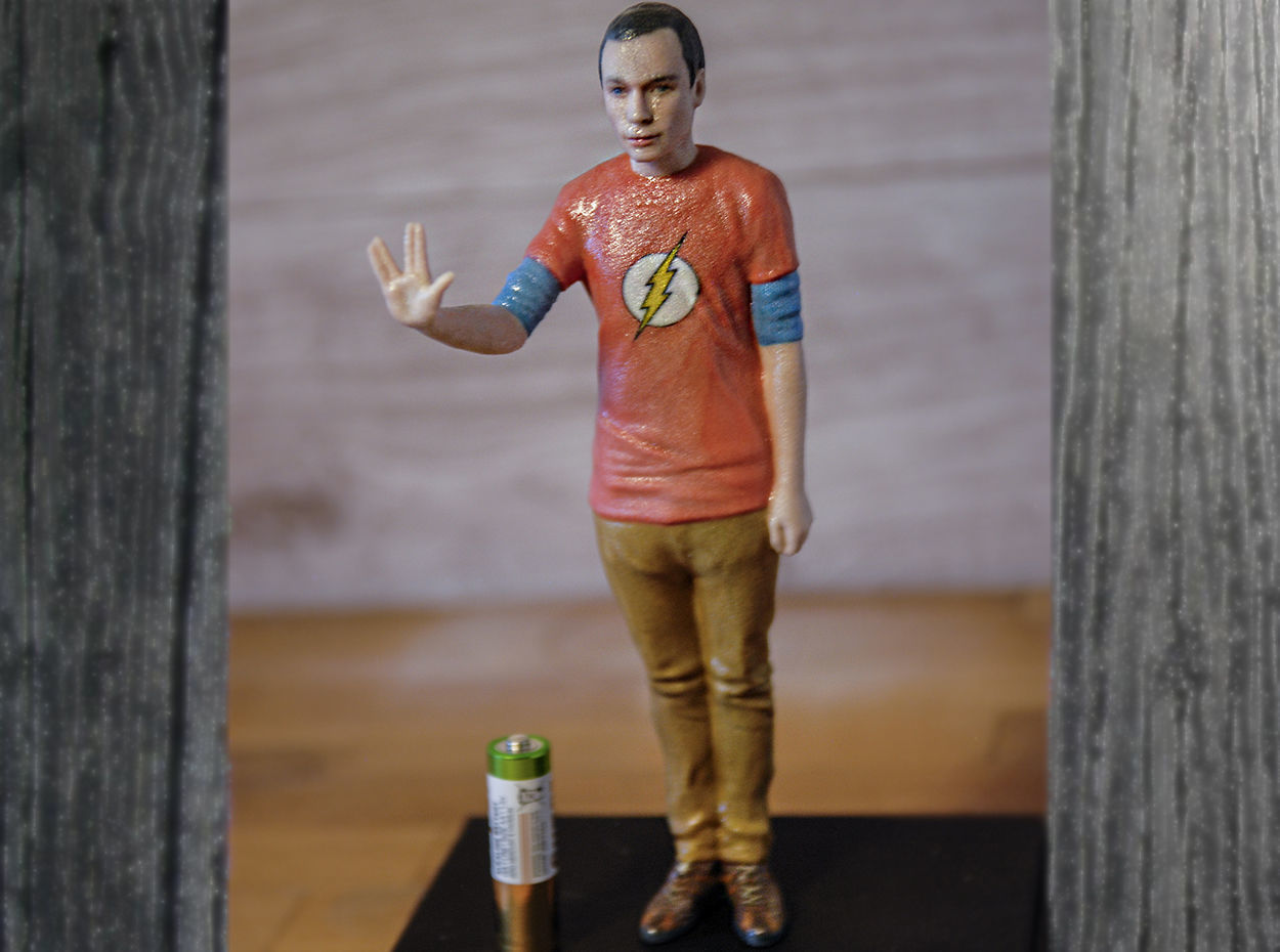 Sheldon Cooper Big Bang Theory ready for full color 3D printing 3D print model_15