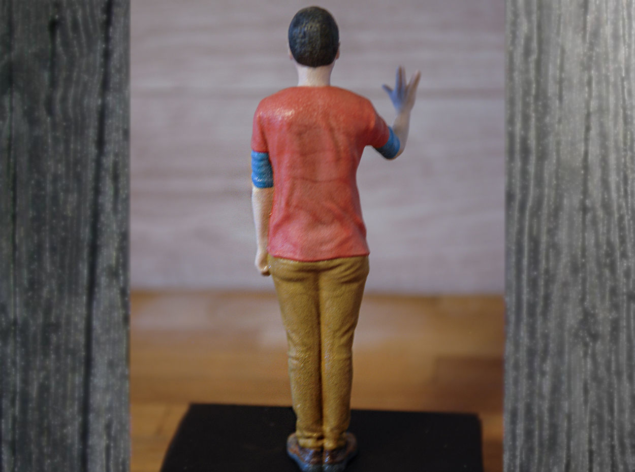 Sheldon Cooper Big Bang Theory ready for full color 3D printing 3D print model_11