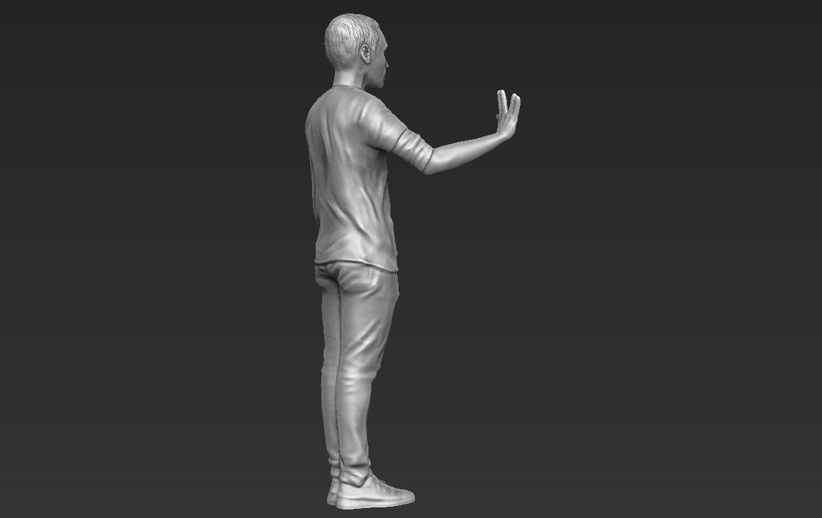 Sheldon Cooper Big Bang Theory ready for full color 3D printing 3D print model_30