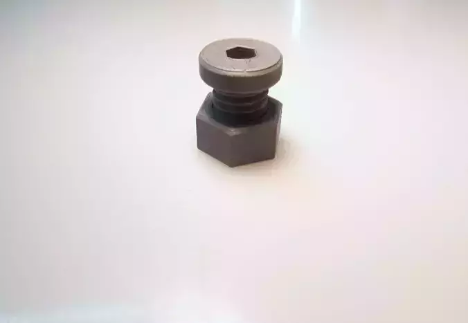 Screw teflon threaded nut Free 3D print model