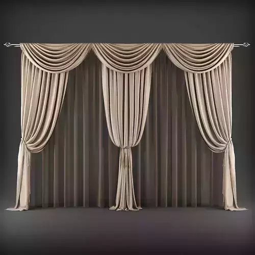 Curtain 3D model 322