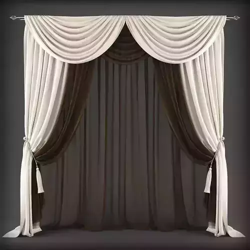 Curtain 3D model 323