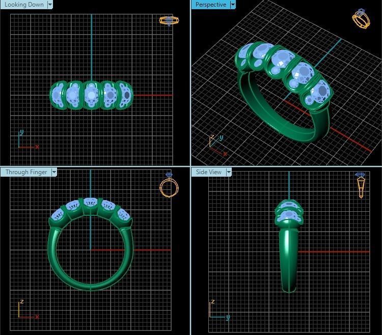 Ring T00440 3D print model_2