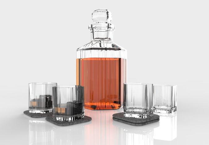 Classic Decanter Set 3D model