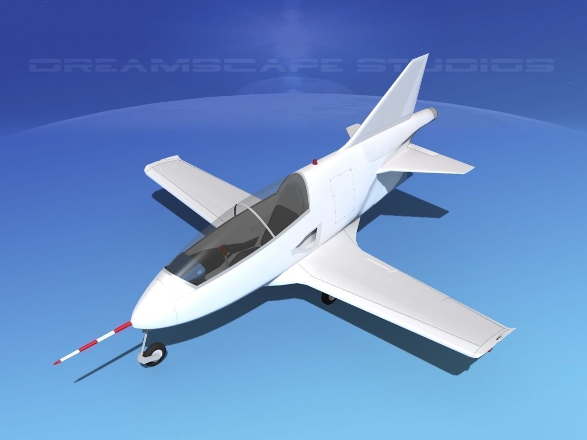 Bede BD-5J Microjet Unmarked 3D model_10